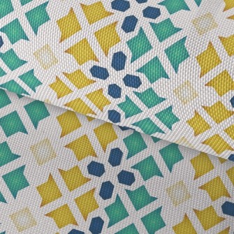 Flower Shaped Block Splicing Waterproof Oxford