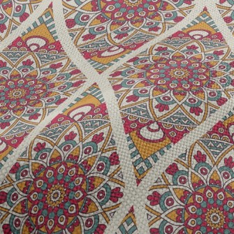 Mysterious Damask Performance Linen