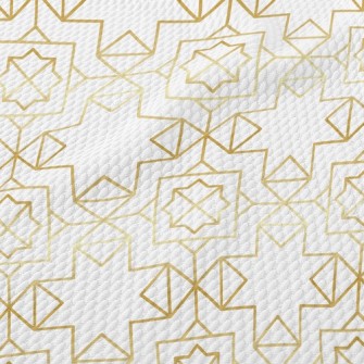 Gold Edge Lines Birdseye Piqué