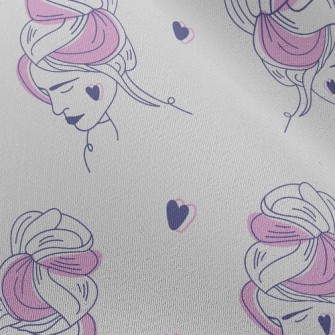 Loving Woman With Updo Hair Chiffon