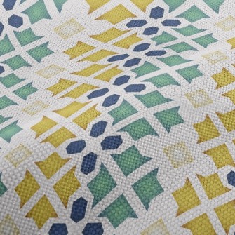 Flower Shaped Block Splicing Performance Linen