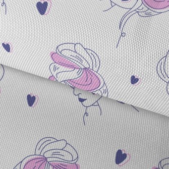 Loving Woman With Updo Hair Waterproof Oxford