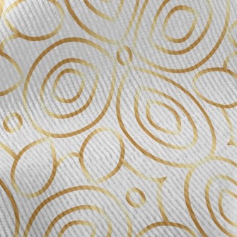 Gold Edge Floral Lines Standard Corduroy