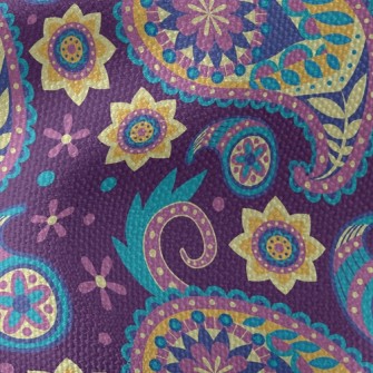 Psychedelic Paisley Flower Waterproof Canvas