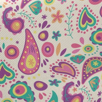 Small And Cute Paisley Flowers Twill