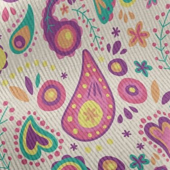 Small And Cute Paisley Flowers Standard Corduroy