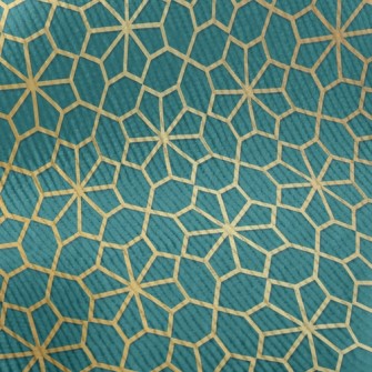 Gold-edged Flowers Standard Corduroy