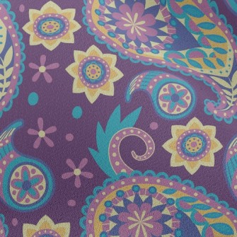 Psychedelic Paisley Flower Chiffon