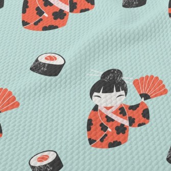 Japanese Doll Sushi Birdseye Piqué