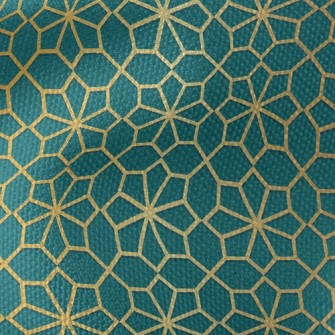 Gold-edged Flowers Waterproof Canvas