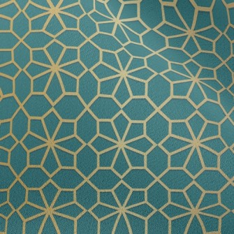 Gold-edged Flowers Chiffon