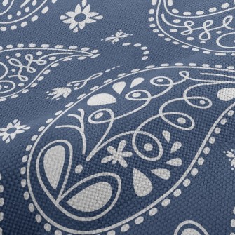 Classic Style Paisley Flower Performance Linen