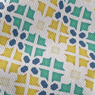 Flower Shaped Block Splicing Standard Corduroy