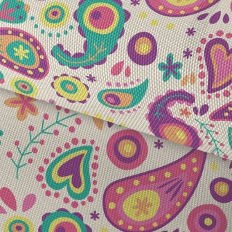 Small And Cute Paisley Flowers Waterproof Oxford