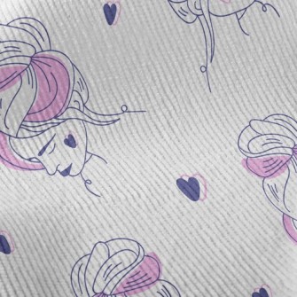 Loving Woman With Updo Hair Standard Corduroy