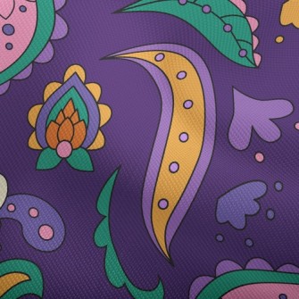 Simple Line Paisley Flower Dobby