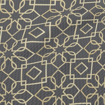 Gold Edge Lines Birdseye Piqué