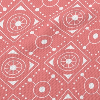 Simple Line Circle Birdseye Piqué