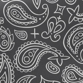 Simple Cute Paisley Flower Twill