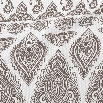 Mysterious Vintage Damask Birdseye Piqué