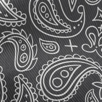 Simple Cute Paisley Flower Standard Corduroy