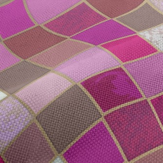 Pink Mosaic Performance Linen