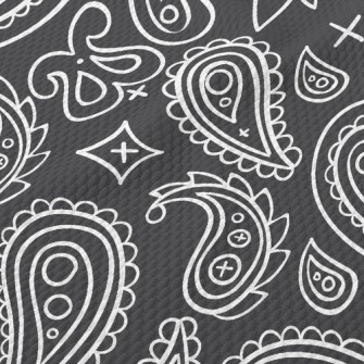 Simple Cute Paisley Flower Birdseye Piqué