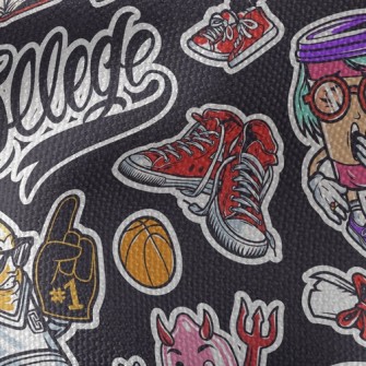 Hip Hop Stationery Doll Waterproof Canvas