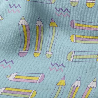 Fluorescent Pink Pencil Terry