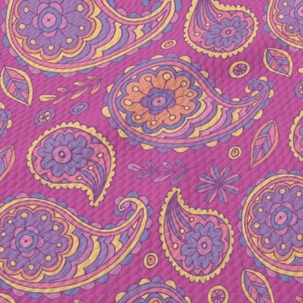 Dreamy And Beautiful Paisley F Birdseye Piqué