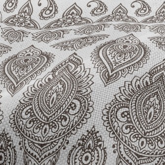 Mysterious Vintage Damask Performance Linen