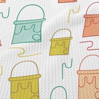 Cute Paint Bucket Birdseye Piqué