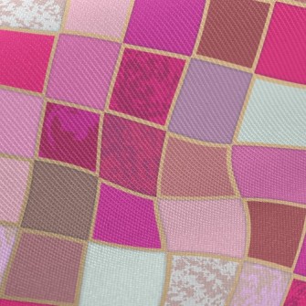 Pink Mosaic Twill