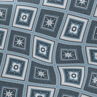 Square Ethnic Plaid Twill
