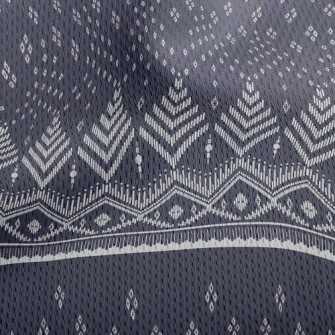 Ethnic Style Texture Athletic Mesh Flat Back