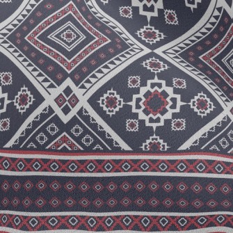 National Style Rhombus Chiffon
