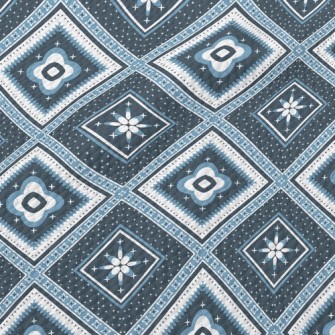 Square Ethnic Plaid Birdseye Piqué