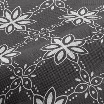 Dark Color Group Flowers Performance Linen