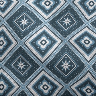 Square Ethnic Plaid Dobby