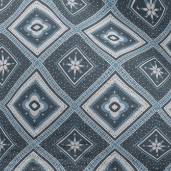 Square Ethnic Plaid Chiffon