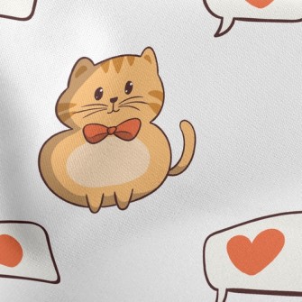 Bow Gentleman Cat Stretch Ponte