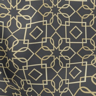 Gold Edge Lines Stretch Ponte