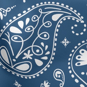 Classic Style Paisley Flower Stretch Ponte