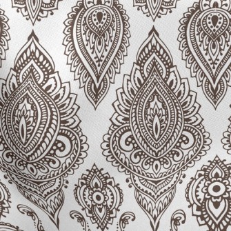Mysterious Vintage Damask Stretch Ponte