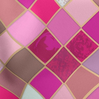 Pink Mosaic Stretch Ponte
