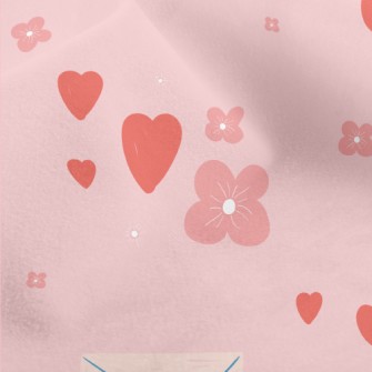 Envelope With Love Words Micro Fleece