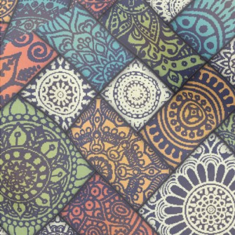 Combination Block Damask Micro Fleece