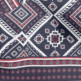 National Style Rhombus Micro Fleece
