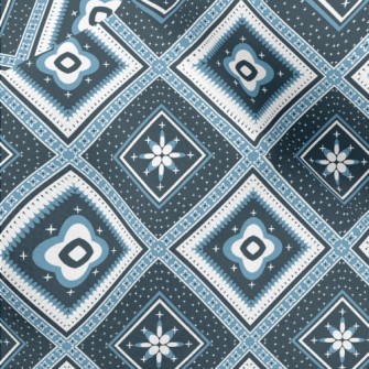 Square Ethnic Plaid Micro Fleece