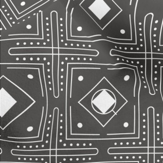 Deformed Square Circle Micro Fleece